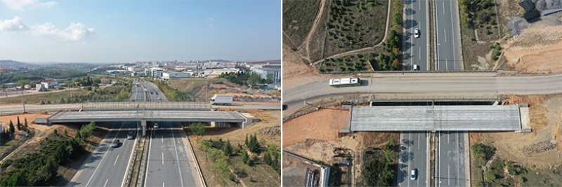 Çayırova Turgut Özal Köprüsü’nde  kiriş montajı yapıldı