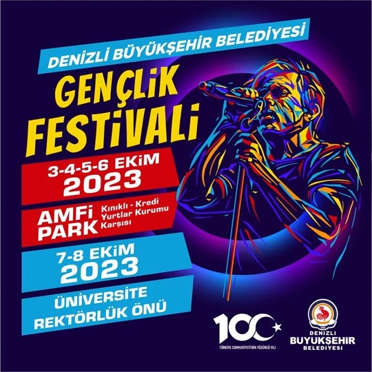 Büyükşehir’den Cumhuriyet’in 100. Yılına özel Gençlik Festivali