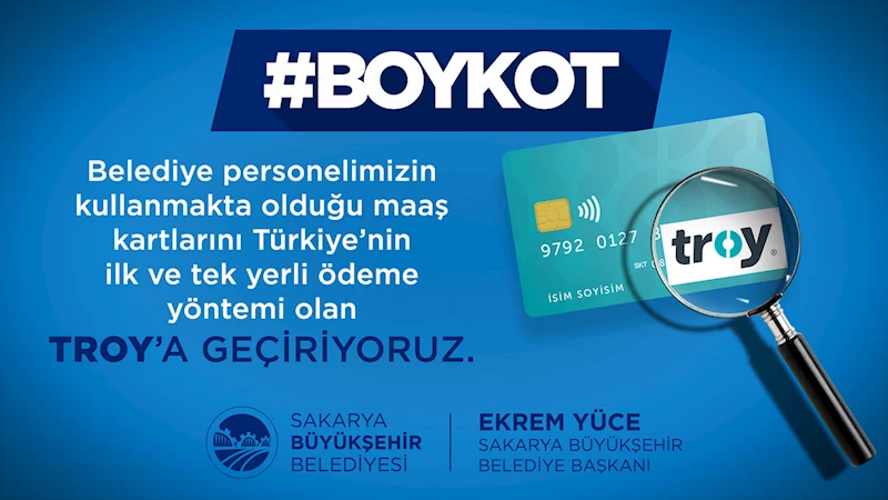 Büyükşehir maaş ödemelerinde Türkiye’nin ödeme yöntemi TROY’a geçiyor