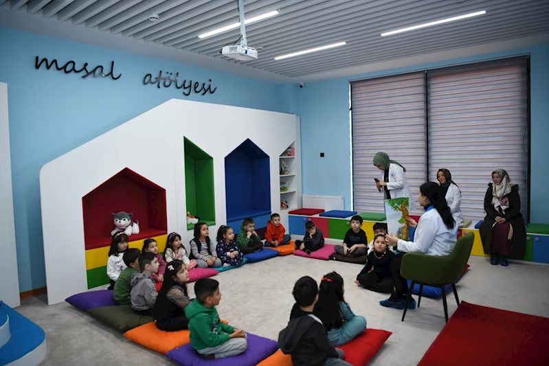 Büyükşehir’in Minikleri Çocuk Kütüphanesi’nde Yerli Malı Haftası’nı Kutladı