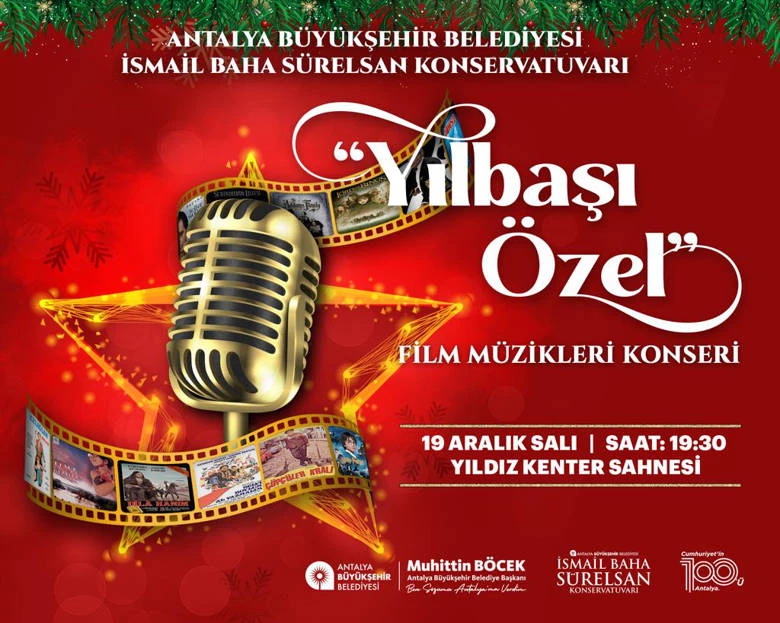 Antalya Büyükşehir Belediyesi’nden Film Müzikleri konseri