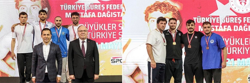 Güreşçiler Türkiye Şampiyonasından  2 madalya çıkardı