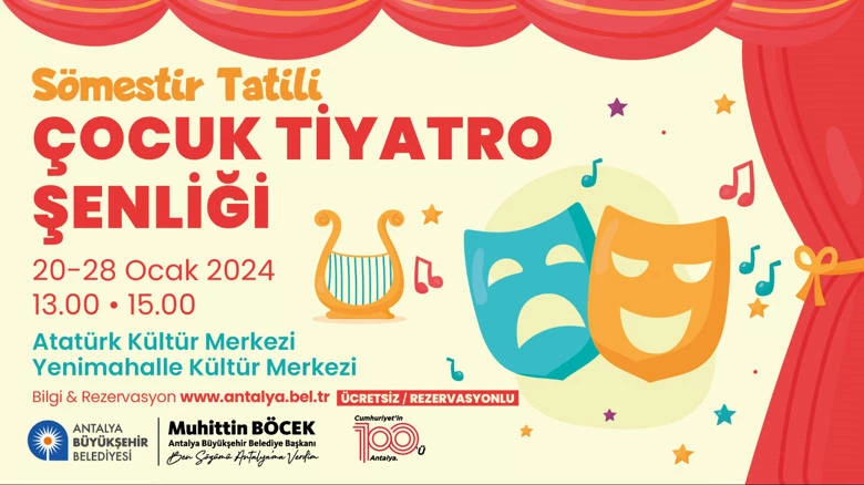 Antalya Büyükşehir Belediyesi’nden çocuklara tatilde tiyatro armağanı