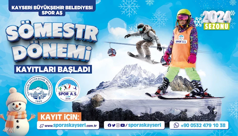 Büyükşehir Spor A.Ş.’den Kayak Okulu’nda “Sömestr” Jesti