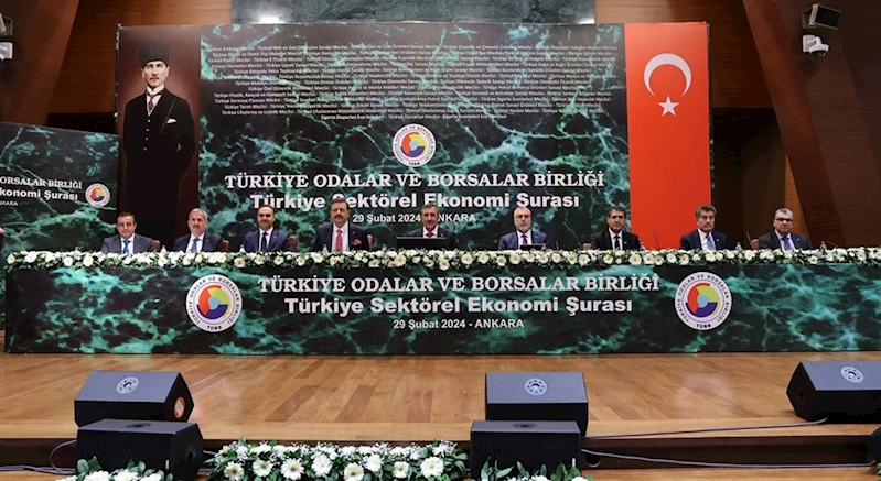 Bakan Işıkhan, Türkiye Odalar ve Borsalar Birliği’nin “Türkiye Sektörel Ekonomi Şurası”na Katıldı