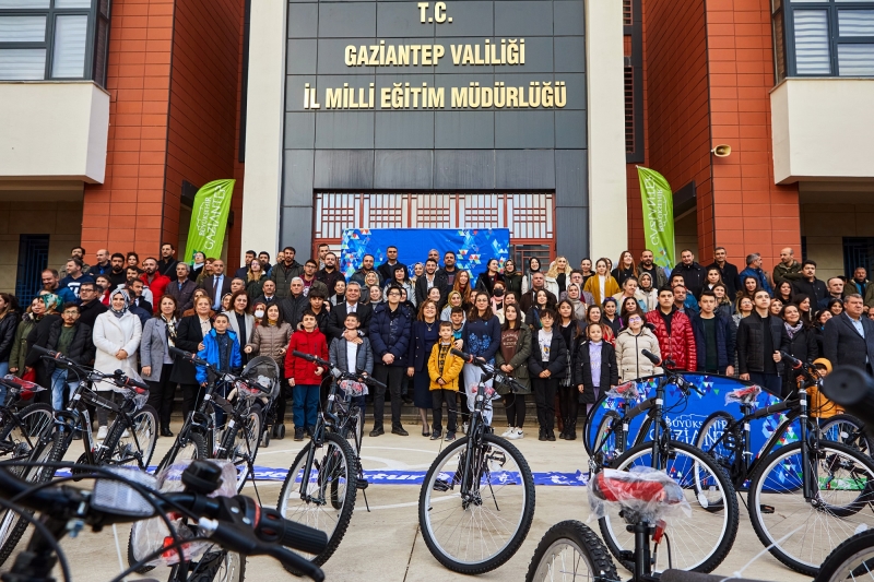 GAZİANTEP BÜYÜKŞEHİR’DEN 7 OKULUN ÖĞRETMENLERİNE BİSİKLET DAĞITIMI