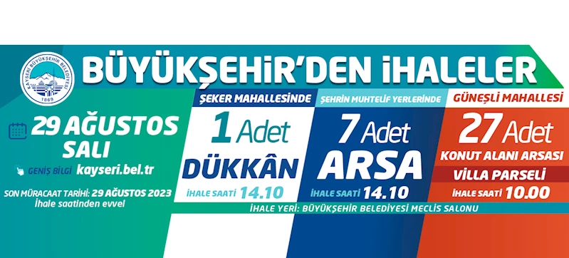 Büyükşehir’den İhaleler