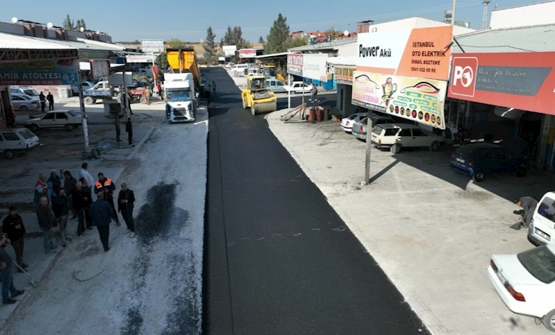 Büyükşehir’den Birecik Küçük Sanayi Sitesinde Asfaltlama Çalışması