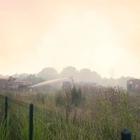 Büyükşehir, tüm ekipleriyle yangınla mücadele etti