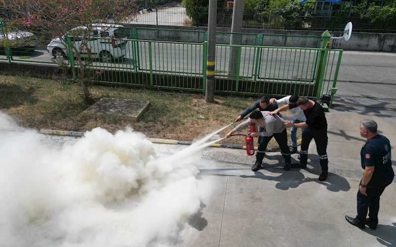 Samsun İtfaiyesi’nden nefes kesen tatbikat