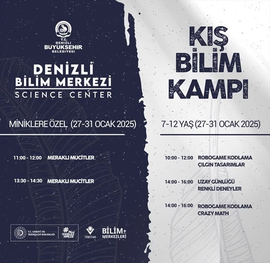 Denizli Bilim Merkezi’nde Kış Bilim Kampı heyecanı!