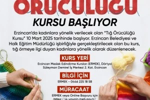 Tığ Örücülüğü Kursu Başlıyor