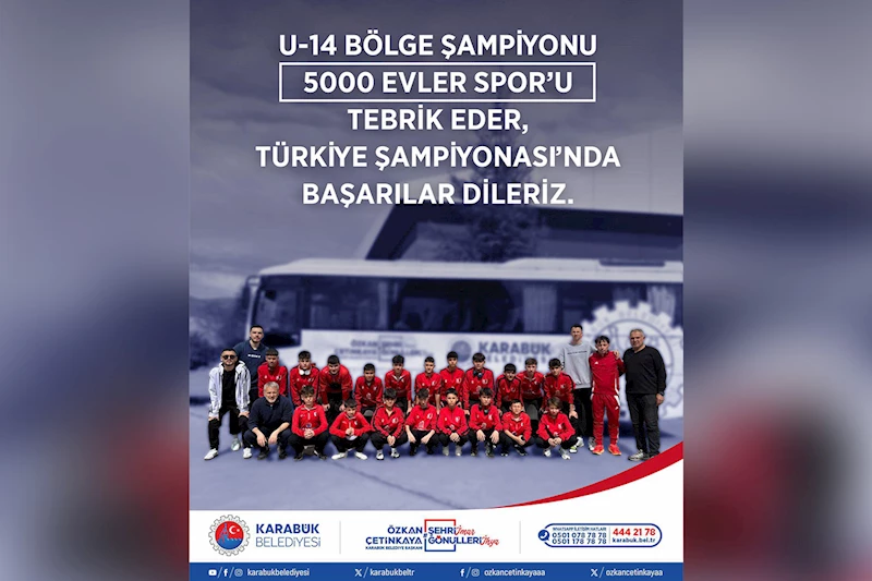 Tebrikler 5000 Evler Spor