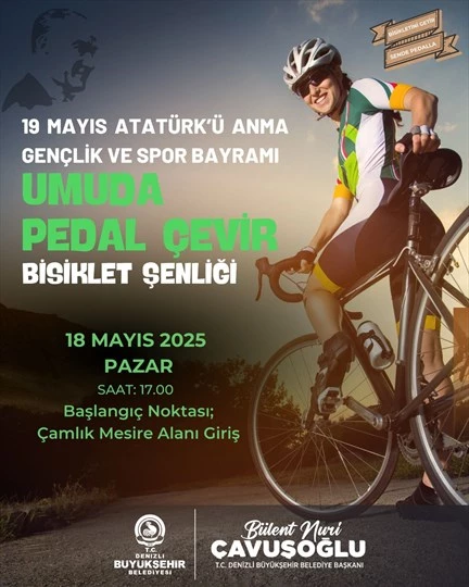 19 Mayıs’ta bisiklet şenliği düzenlenecek