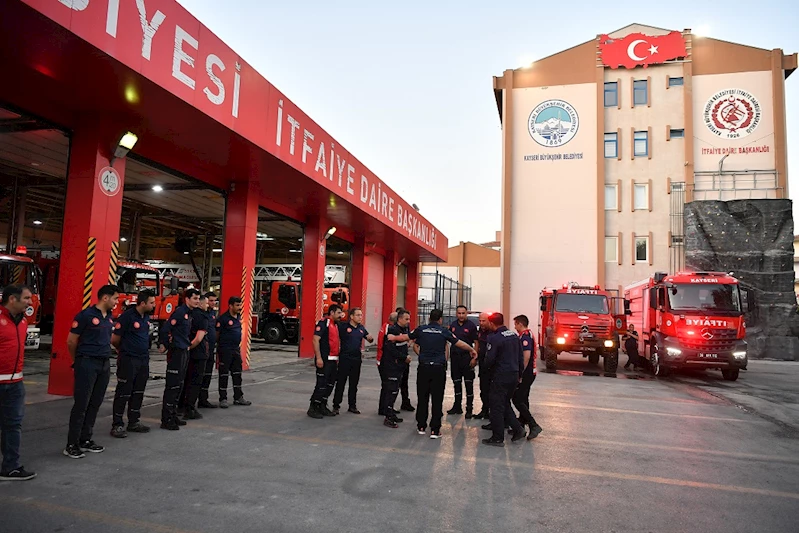 Kayseri Büyükşehir’den Manisa’ya Yangınla Mücadele Desteği