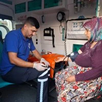 Büyükşehir’den yangın bölgesinde sağlık hizmeti