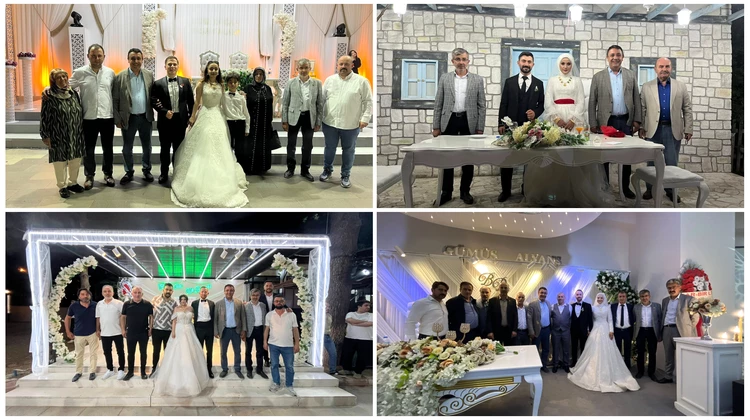 BAŞKANIMIZ, DÜĞÜN TÖRENLERİNE KATILIM SAĞLADI