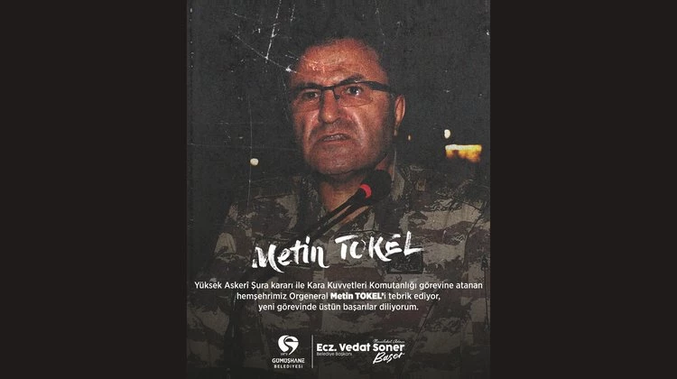 BAŞKANIMIZ, KKK GÖREVİNE ATANAN HEMŞEHRİMİZ ORGENERAL METİN TOKEL’İ TEBRİK ETTİ